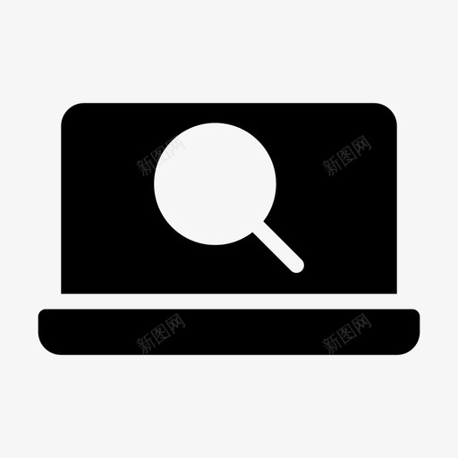 搜索笔记本电脑浏览电脑图标svg_新图网 https://ixintu.com 48px 互联网 字形 安全线 搜索 浏览 电脑 笔记本