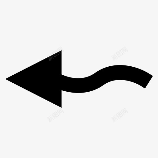 左箭头后退退出图标svg_新图网 https://ixintu.com 后退 字形 离开 箭头 辞职 退出