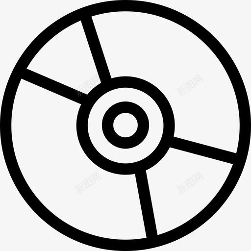 cd数据光盘图标svg_新图网 https://ixintu.com cd pc 光盘 存储 技术 数据 游戏