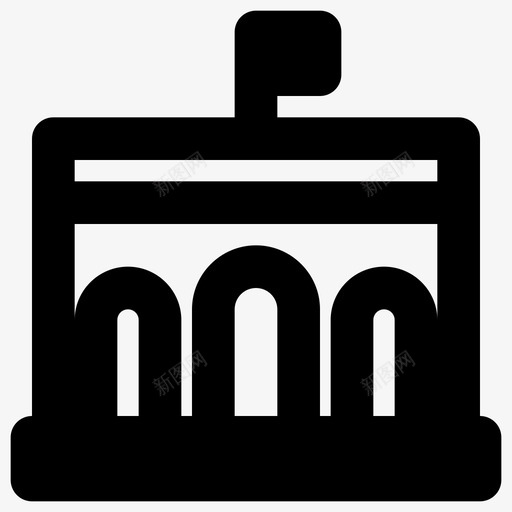 大学建筑教育图标svg_新图网 https://ixintu.com 书房 厚书房 大学 学校 学生 建筑 教育