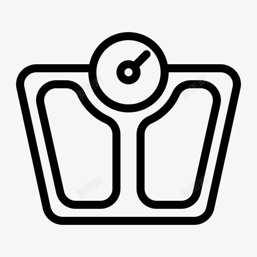 秤饮食体重秤图标svg_新图网 https://ixintu.com 体重秤 秤 美容spa和化妆品 饮食
