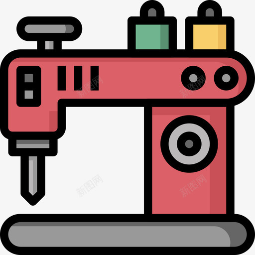 缝纫机家用电器13线颜色图标svg_新图网 https://ixintu.com 家用电器13 线颜色 缝纫机