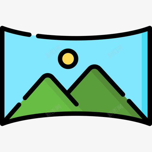 全景虚拟现实45线性颜色图标svg_新图网 https://ixintu.com 全景 线性 虚拟现实 颜色
