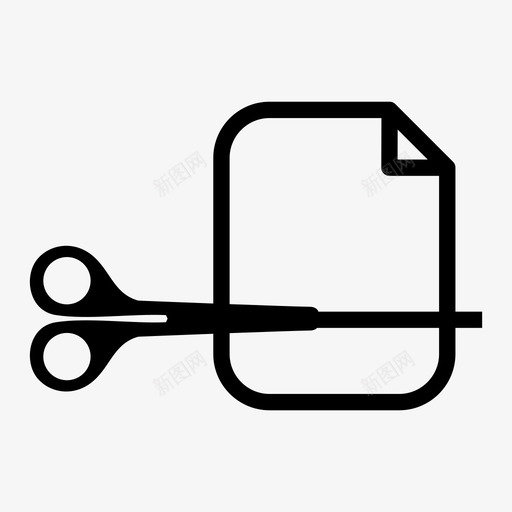 剪切剪贴板编辑图标svg_新图网 https://ixintu.com 剪刀 剪切 剪贴板 纸张 编辑