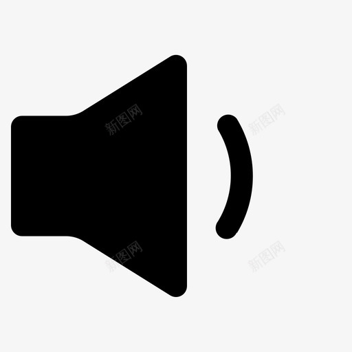 降低音量声音扬声器图标svg_新图网 https://ixintu.com 声音 多媒体 扬声器 降低音量 音调