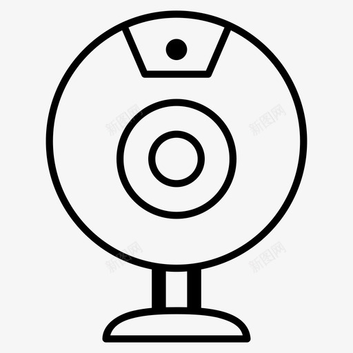 网络摄像头互联网技术图标svg_新图网 https://ixintu.com 互联网 技术 摄像机 网络摄像头 视频