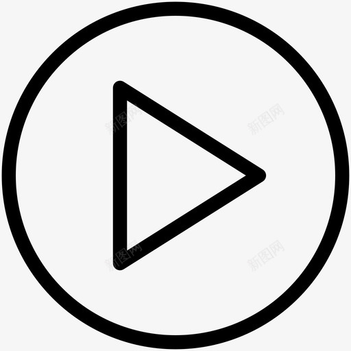 播放媒体播放器播放音乐图标svg_新图网 https://ixintu.com 媒体播放器 播放 音乐