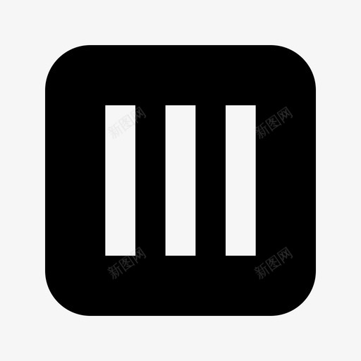 菜单汉堡导航图标svg_新图网 https://ixintu.com uiux圆形实心 侧栏 导航 导航栏 汉堡 菜单