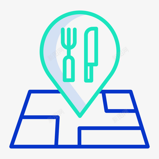 餐饮导航27轮廓颜色图标svg_新图网 https://ixintu.com 导航27 轮廓颜色 餐饮