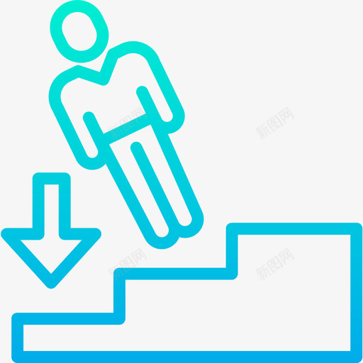 辞退升职梯度图标svg_新图网 https://ixintu.com 升职 梯度 辞退