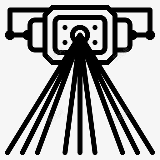 激光扫描仪光束照明图标svg_新图网 https://ixintu.com 光束 激光扫描仪 照明 聚会 聚会照明
