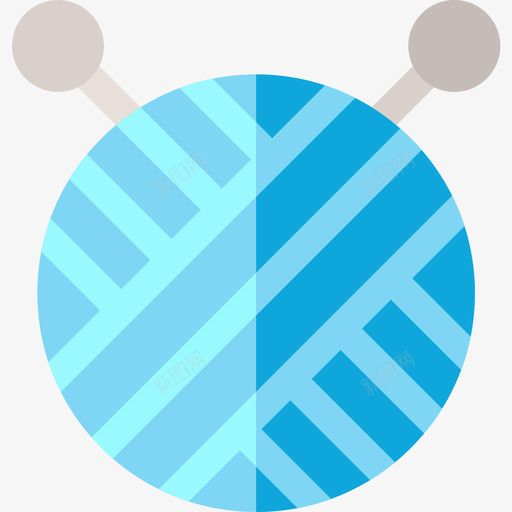 羊毛球手工艺品扁平图标svg_新图网 https://ixintu.com 扁平 手工艺品 羊毛