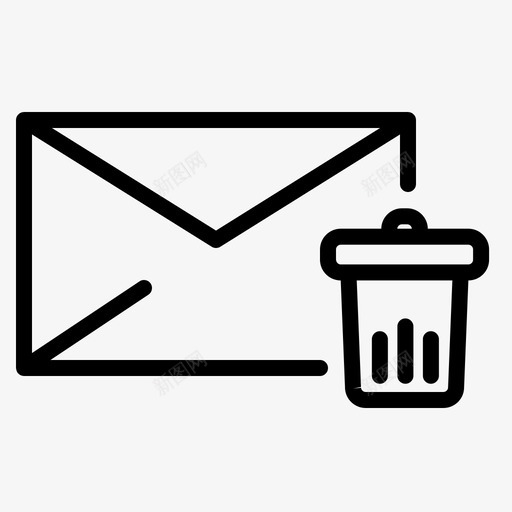 删除消息删除消息垃圾桶图标svg_新图网 https://ixintu.com 删除 删除消息 消息和呼叫 消息垃圾桶