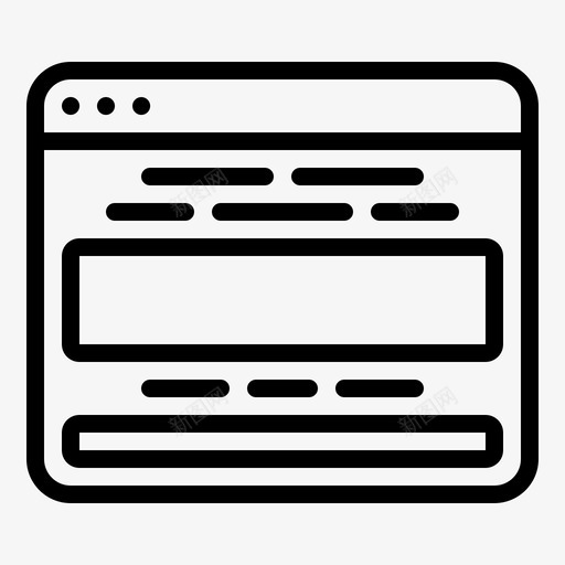 网站代码布局原型图标svg_新图网 https://ixintu.com 原型 布局 用户界面 电脑原型 线框 网站代码 网页设计