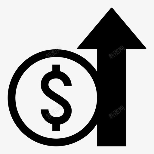 收益销售图标svg_新图网 https://ixintu.com 收益 销售