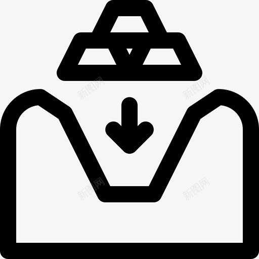 采矿孔底部挖掘图标svg_新图网 https://ixintu.com 底部 挖掘 采矿 金矿 黄金