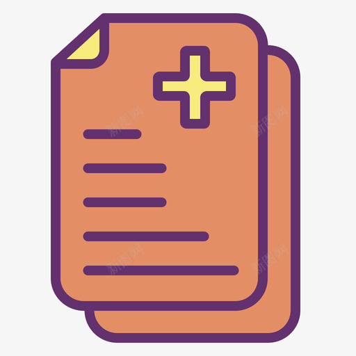 记录医疗保健13线性颜色图标svg_新图网 https://ixintu.com 医疗保健13 线性颜色 记录