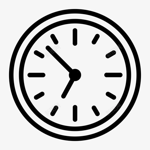 时钟办公室时间图标svg_新图网 https://ixintu.com 办公室 图标 手表 时钟 时间 计时器 设置 轮廓