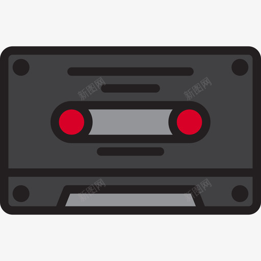 磁带音乐60线性颜色图标svg_新图网 https://ixintu.com 磁带 线性 音乐 颜色