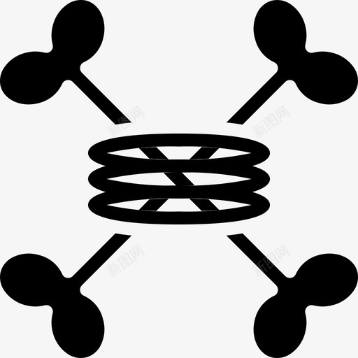 交叉骨万圣节127填充图标svg_新图网 https://ixintu.com 万圣节 交叉 填充