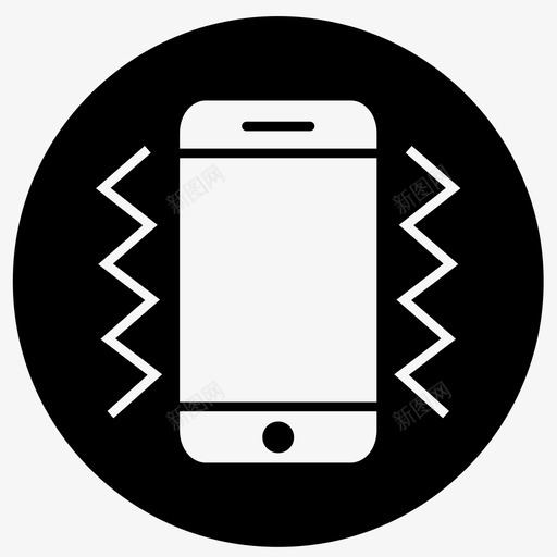振动警报常规图标svg_新图网 https://ixintu.com 常规 振动 警报 通知 静音