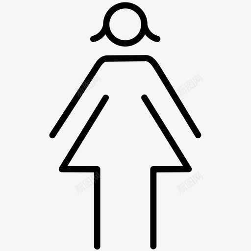 女人浴室女孩图标svg_新图网 https://ixintu.com 女人 女孩 浴室