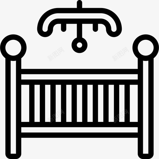 摇篮抚养孩子直系图标svg_新图网 https://ixintu.com 抚养孩子 摇篮 直系