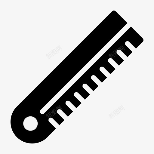 尺子度量刻度图标svg_新图网 https://ixintu.com 信纸 刻度 字形 尺子 尺寸 度量 标尺