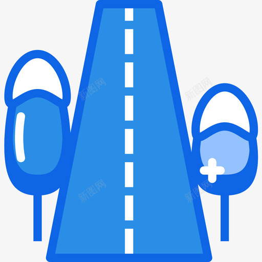 路景观11号蓝色图标svg_新图网 https://ixintu.com 11号 景观 蓝色