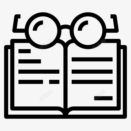 读书教育知识图标svg_新图网 https://ixintu.com 书本 学习 教育 知识 读书