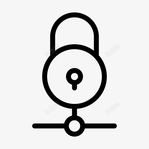锁共享网络专用图标svg_新图网 https://ixintu.com 专用 互联网安全线标志符号48px 保护 网络 锁共享