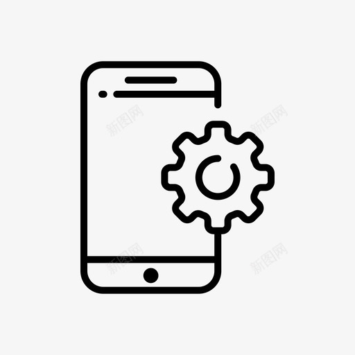 移动seo80线性图标svg_新图网 https://ixintu.com seo 移动 线性