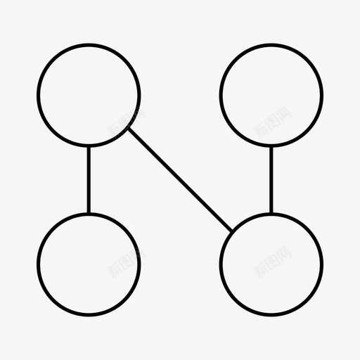 图表链接模型图标svg_新图网 https://ixintu.com 图表 建模 模型 链接