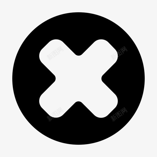 错误应用程序取消图标svg_新图网 https://ixintu.com ui ux 取消 实体 应用程序 用户界面 错误