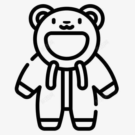 睡衣冬衣和配件7直纹图标svg_新图网 https://ixintu.com 冬衣 直纹 睡衣 配件