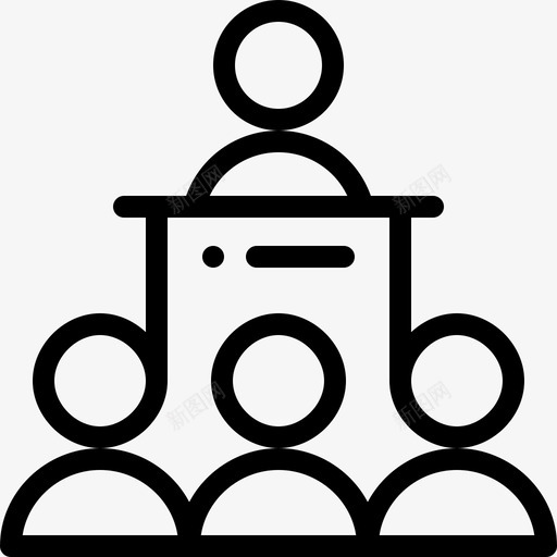 会议领导16直系图标svg_新图网 https://ixintu.com 会议 直系 领导16