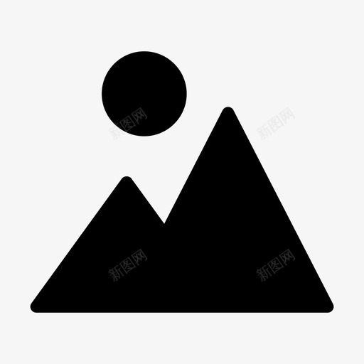 山自然太阳图标svg_新图网 https://ixintu.com 图标 天气 太阳 生态 线雕文 自然