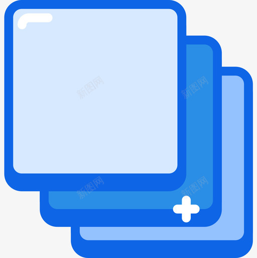 层ui界面30蓝色图标svg_新图网 https://ixintu.com ui 界面 蓝色