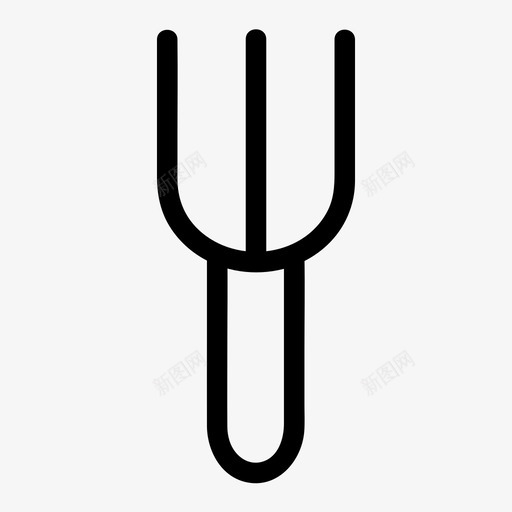 叉子农业园艺图标svg_新图网 https://ixintu.com 农业 叉子 园艺 工具 草坪