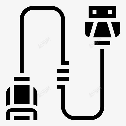 端口连接器类型4字形图标svg_新图网 https://ixintu.com 字形 端口 类型 连接器