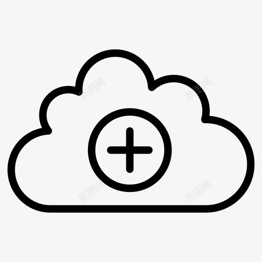 添加云数据库plus图标svg_新图网 https://ixintu.com plus 图标 存储 数据库 方向 添加 线图
