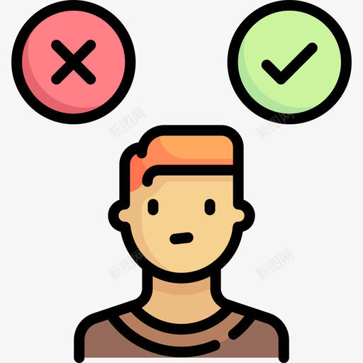 选择伦理6线条色彩图标svg_新图网 https://ixintu.com 伦理6 线条色彩 选择