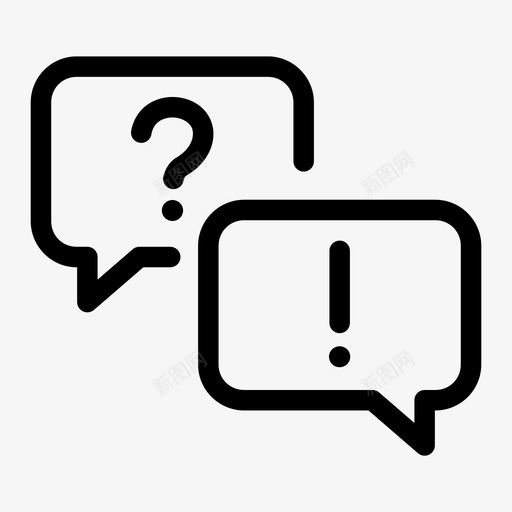 回答常见问题解答帮助图标svg_新图网 https://ixintu.com 产品 信息 回答 帮助 常见 问题 问题解答
