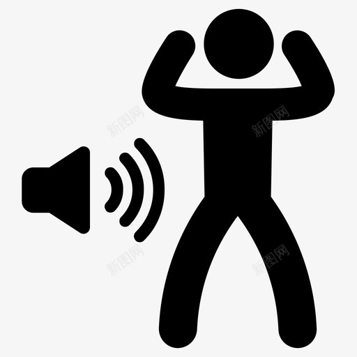 噪音噪音污染恐慌图标svg_新图网 https://ixintu.com 噪音 声音 恐慌 污染