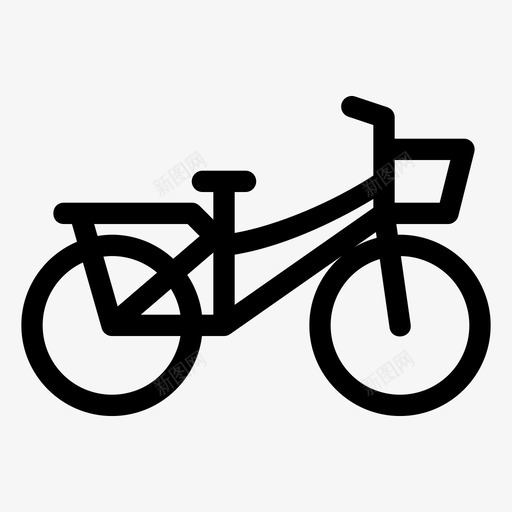 自行车运动交通工具图标svg_新图网 https://ixintu.com 交通工具 自行车 运动