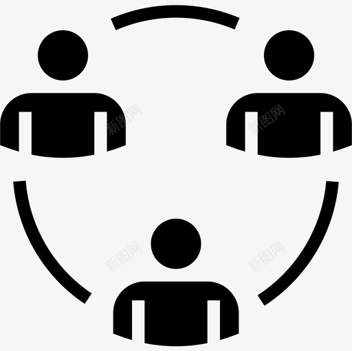 协作商务和人员2填充图标svg_新图网 https://ixintu.com 人员 协作 商务 填充