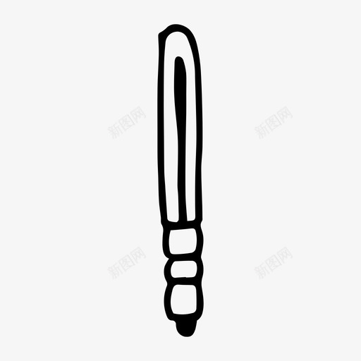 灯素描手电筒图标svg_新图网 https://ixintu.com 手电筒 素描