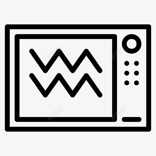 微波炉电器设备图标svg_新图网 https://ixintu.com 厨房 微波炉 烤箱 电器 设备