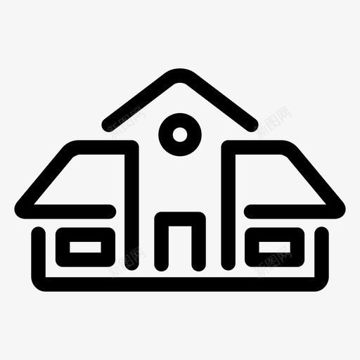学校建筑物校园图标svg_新图网 https://ixintu.com 场所 大学 学校 建筑物 校园 通信