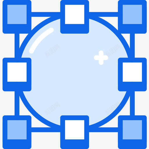 圆圈ui界面30蓝色图标svg_新图网 https://ixintu.com ui 圆圈 界面 蓝色